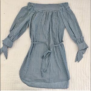 Good Time USA off the shoulder striped dress